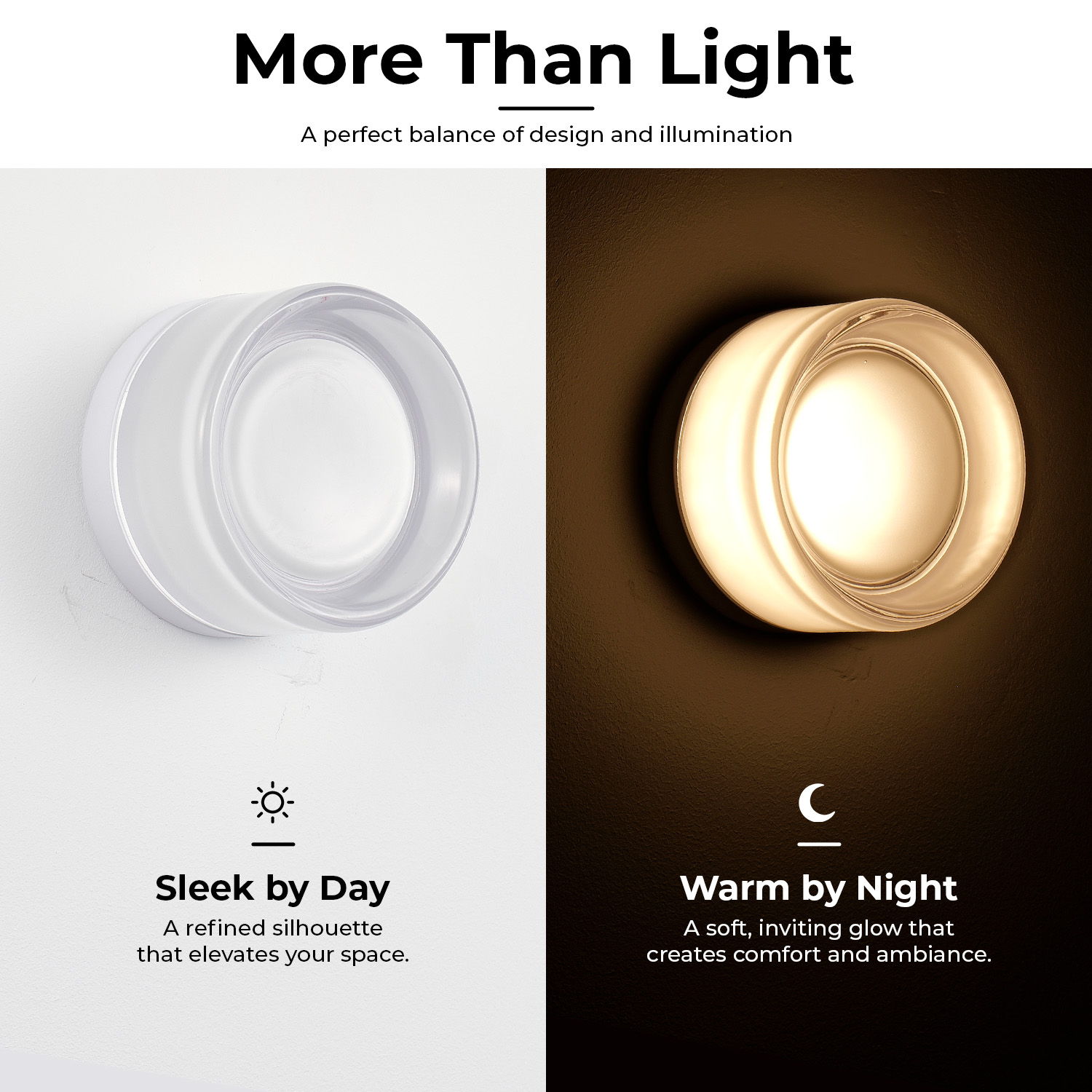 LED Wall Sconce Creative Round Glass Lighting Indoor Outdoor Wall Mounted Lamp Ceiling Light For Living Room Bathroom Porch Deco -White Color — foto 3