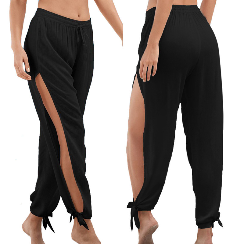 Women With Loose-fitting Low-waisted Wide-legged Pants