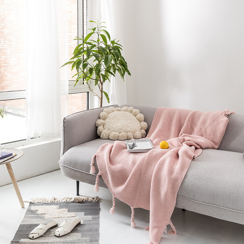 Knitted Leisure Blanket Decorative Sofa Blanket