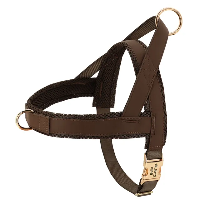 Lettering Large Dog Vest Chest Harness Black - Shop at LoveMi