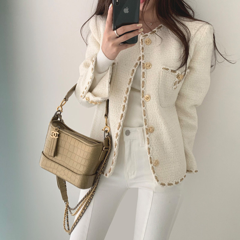 Korean Style Small Fragrance Casual All-match Short Top