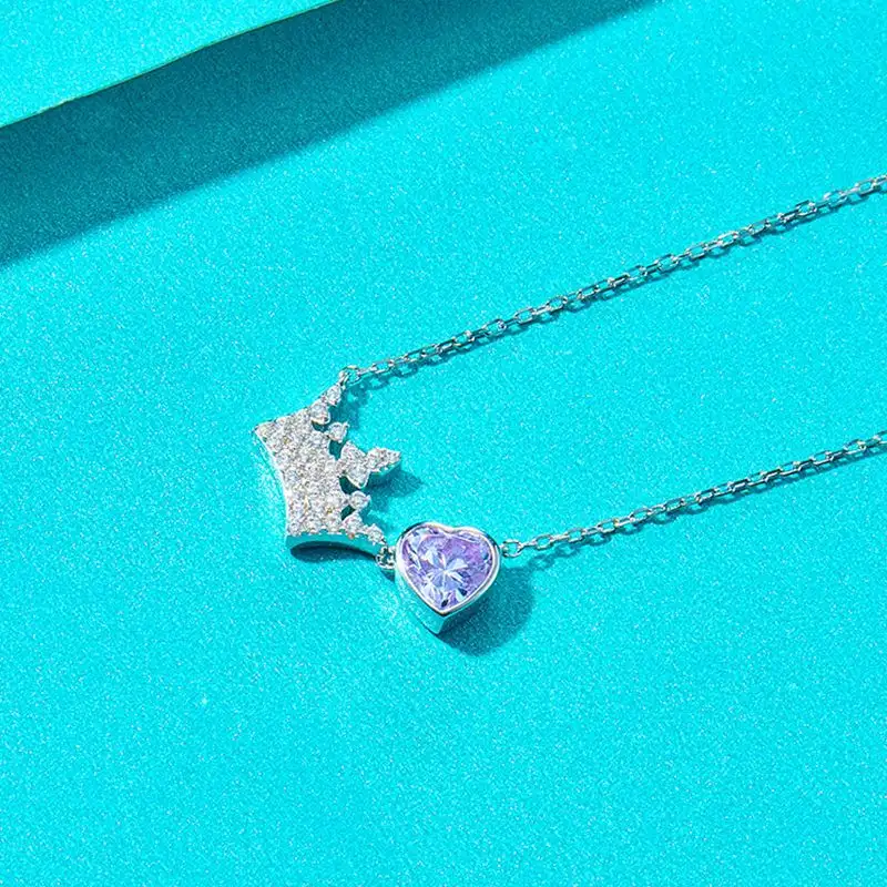 Heart Crown Necklace Individual Packing Pendant Pendant Set