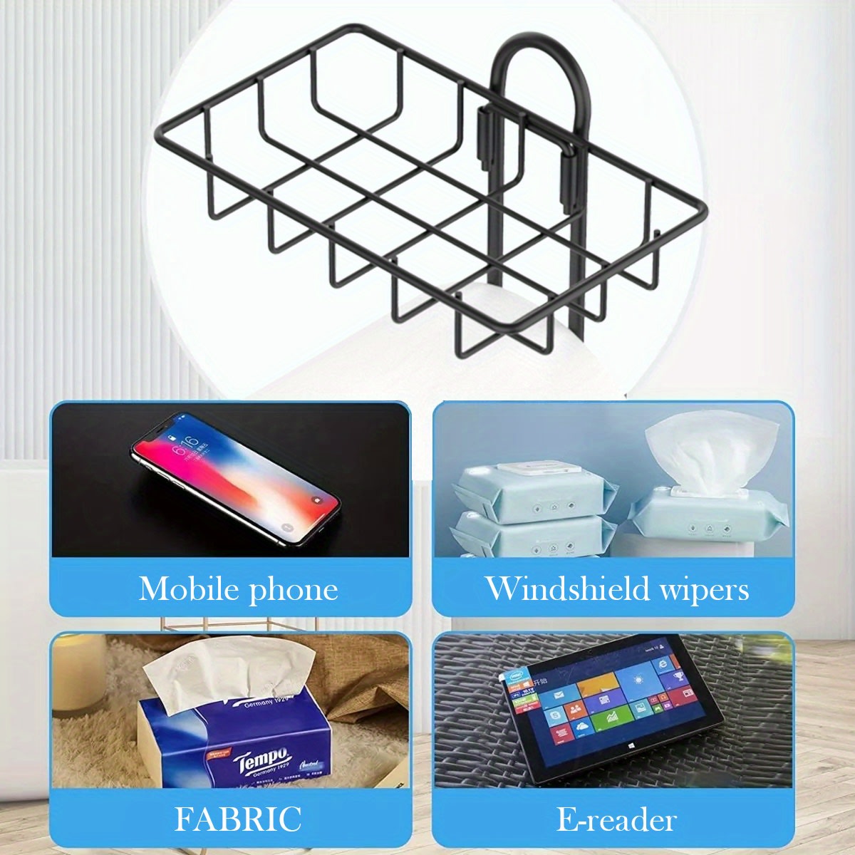 Toilet Paper Holder Stand, Black Toilet Paper Holder Stand Stainless Steel Rustproof Tissue Roll Holder Floor Stand Storage For Bathroom 7