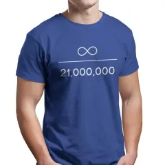 European And American Men's Fashion Short Sleeve T-shirt With Encrypted Currency Pattern - Royal Blue - View 1