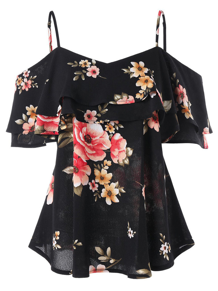 Ladies Loose Casual Sleeveless Print Dress