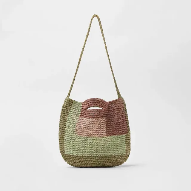 Cute Crossbody Straw Woven Bag Girl Green - Shop at LoveMi