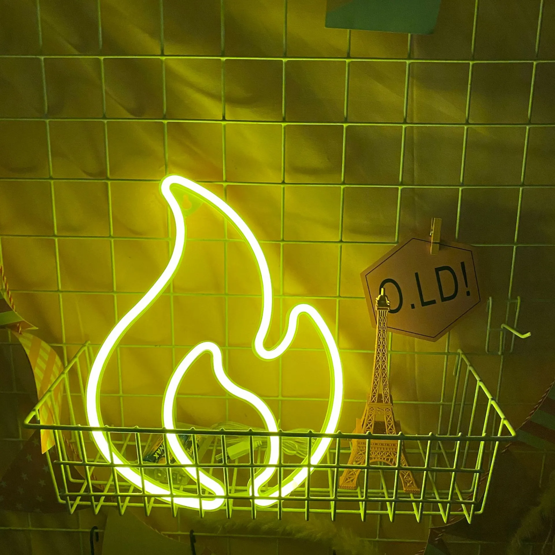 Neon LED Flame Light Creative Ins Net Red Room Lights Christmas Decoration Lights – image 7