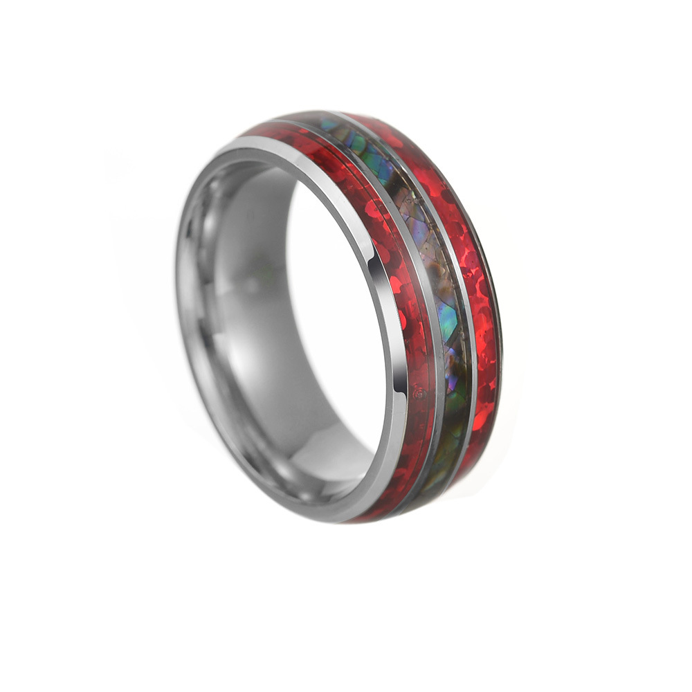 Title 2, Heren- en damesmode titanium stalen ring. Stijl...