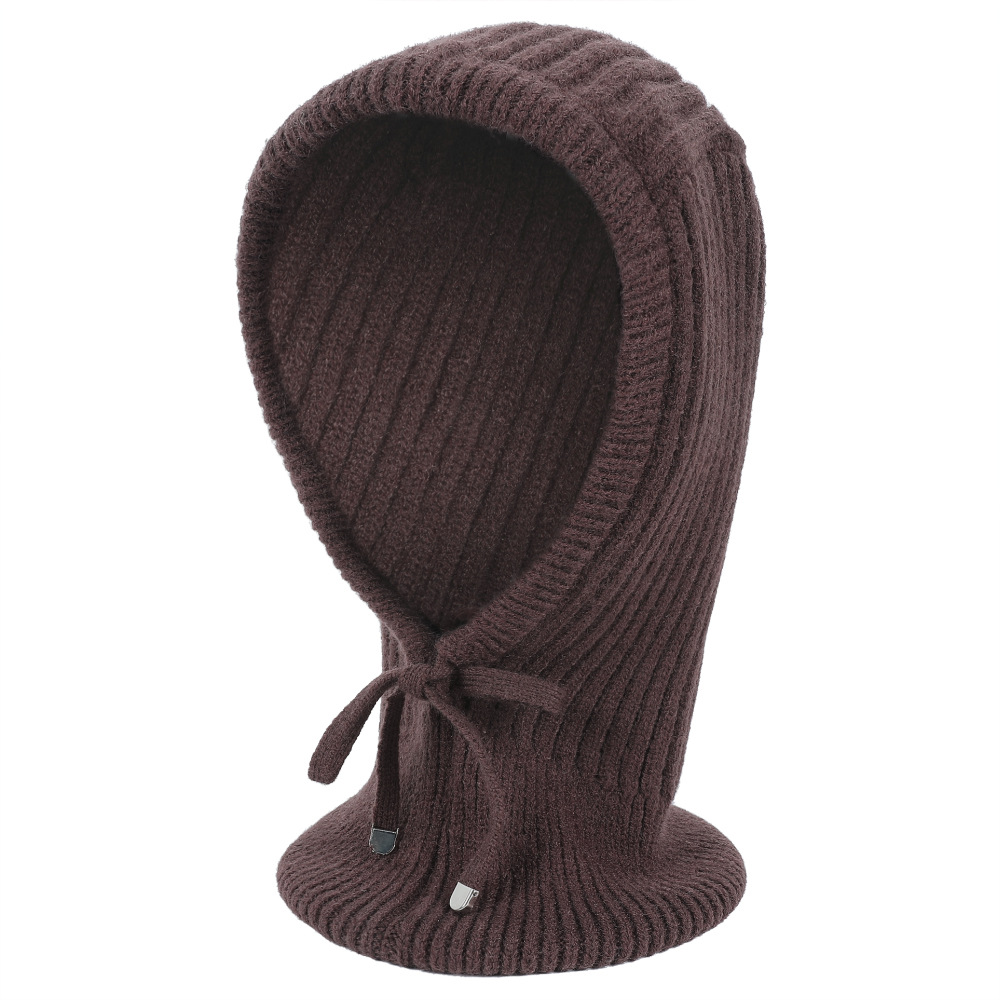 Title 10, Gorro de mujer con cuello grueso y afelpado par...