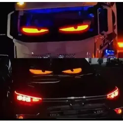 Ultra-Thin Flexible Car LED Matrix Screen Bluetooth App Controlled Devil Eyes Window Display IP65 Waterproof