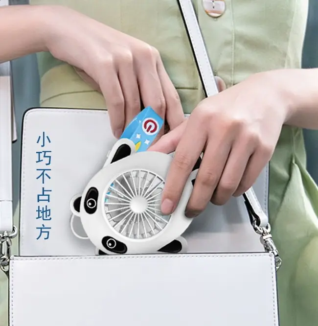 USB Charging Mute Cute Plastic Fan