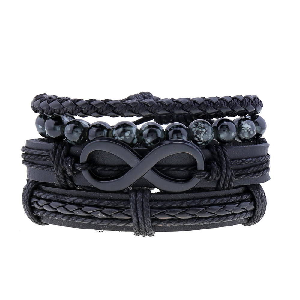 Title 1, Retro Set Diy Braided Leather Bracelet