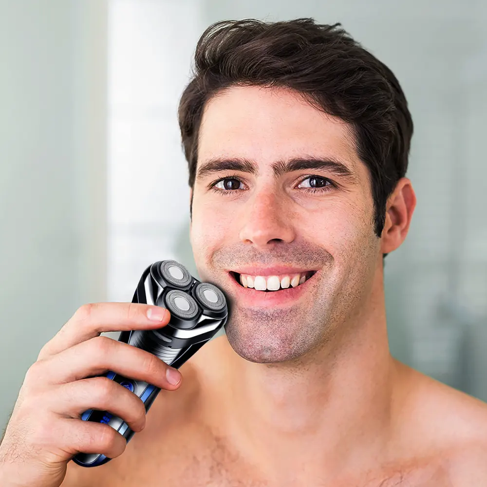 Five Lamp Electric Shaver Intelligent Floating Wet and Dry