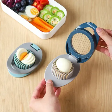Plastic Kitchen Tool Egg Slicer Shredder Fruit Slicing Gadget