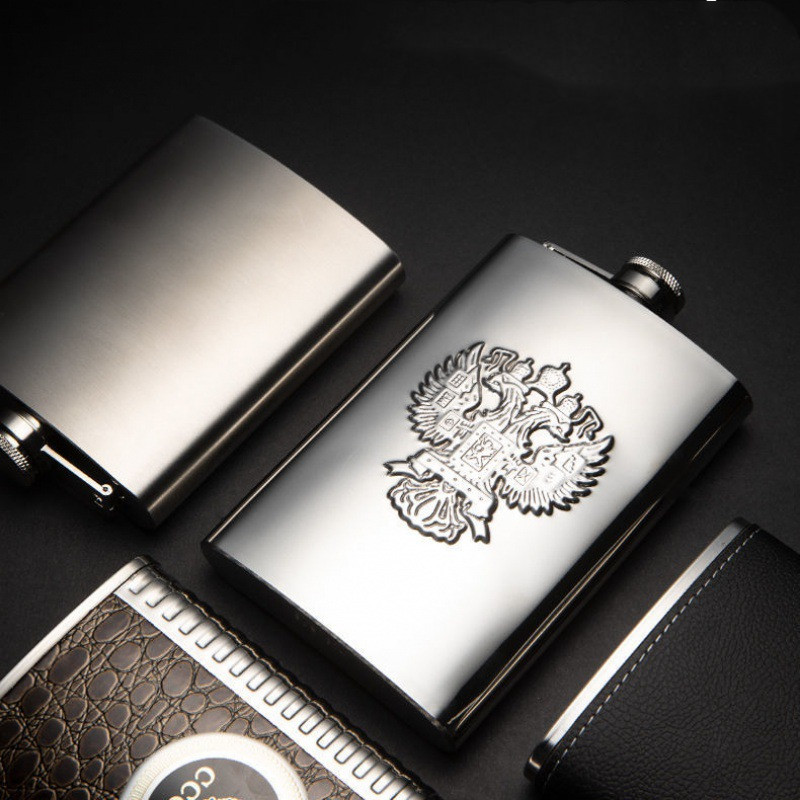 Stainless Steel Hip Flask Russian Small Hip Flask (As shown)
