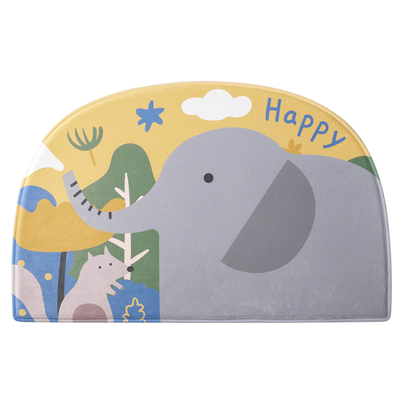 Cartoon Bathroom Absorbent Floor Mat Household Non-slip