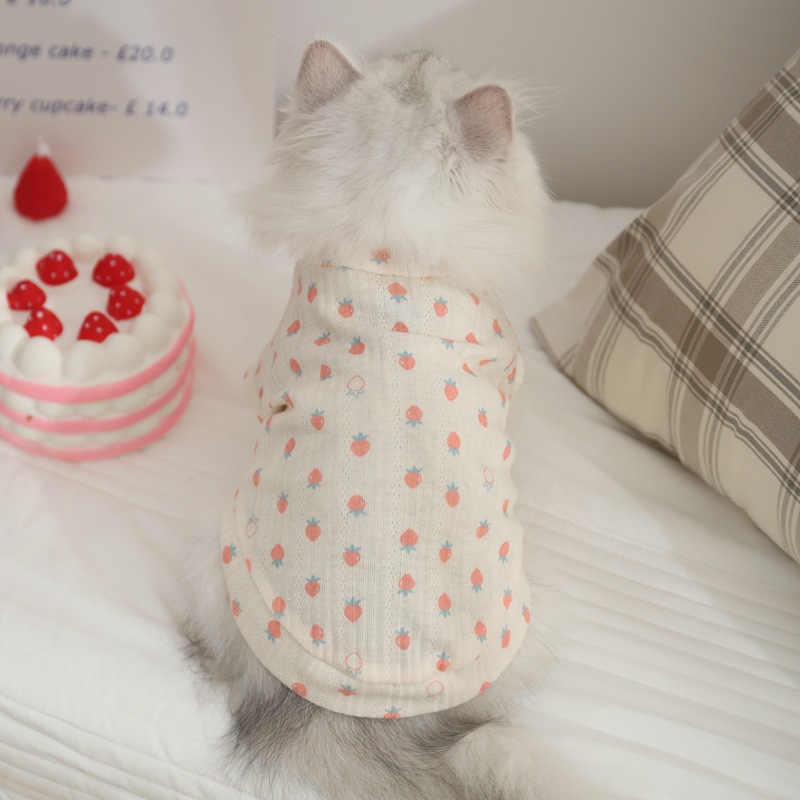 เสื้อกั๊กป้องกันขนร่วงสำหรับแมว เสื้อผ้าสัตว์เลี้ยงคุณภาพสูง ใส่สบาย ป้องกันขนร่วง ลดปัญหาขนร่วงในแมว