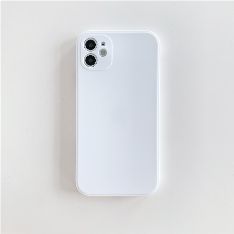 Coque de téléphone liquide Rubik's Cube à bords droits – bleu gris – iPhone 11 Pro Max