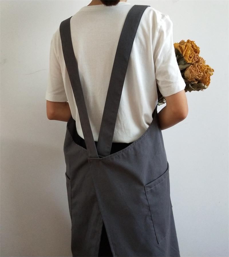 Title 5, Summer Artistic Cotton And Linen Apron Long Hom...