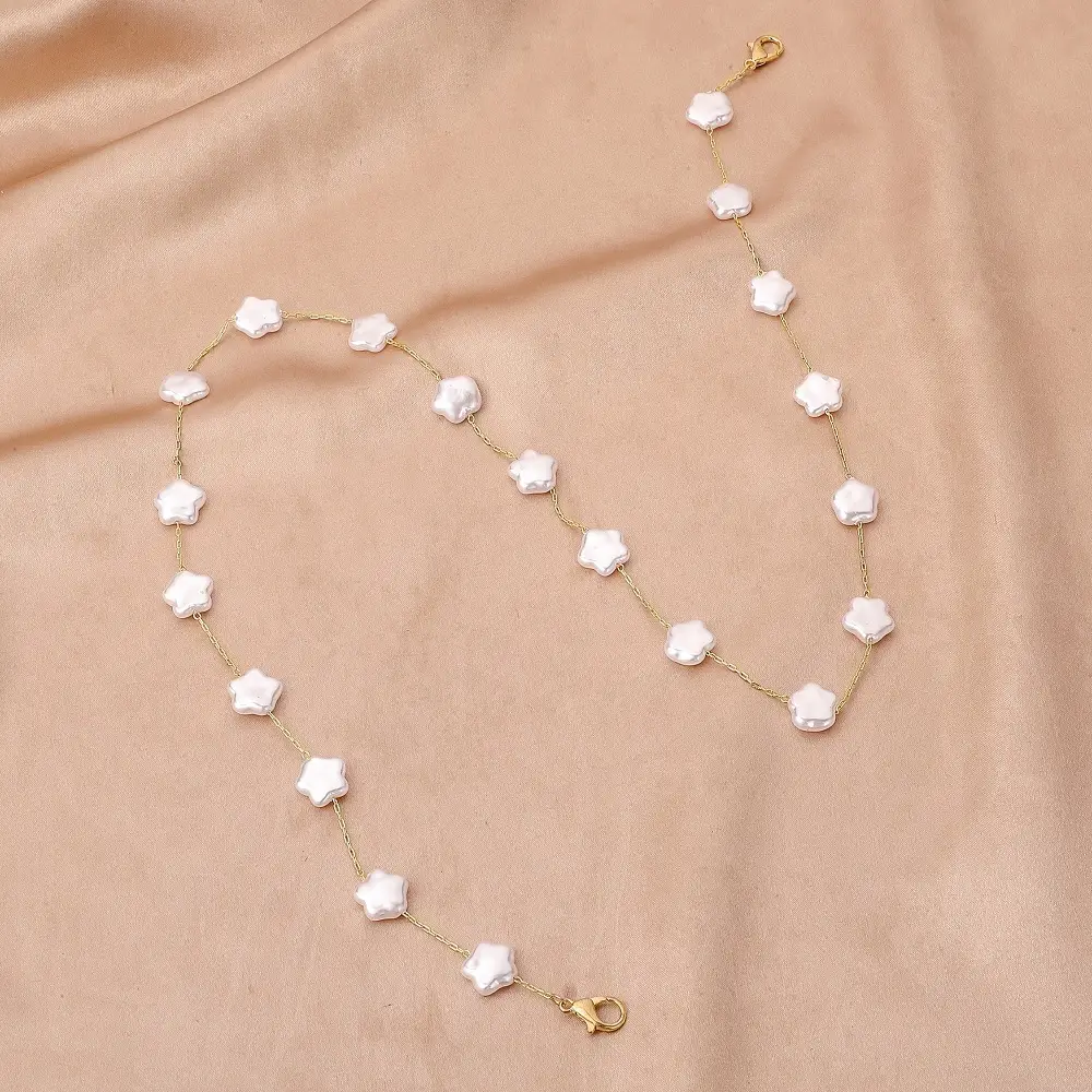 Five-pointed Star Shaped Pearl Mask Chain Glasses Chain