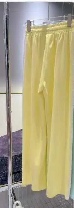 Candy Color Loose Straight Drape Wide Leg Pants Slimming