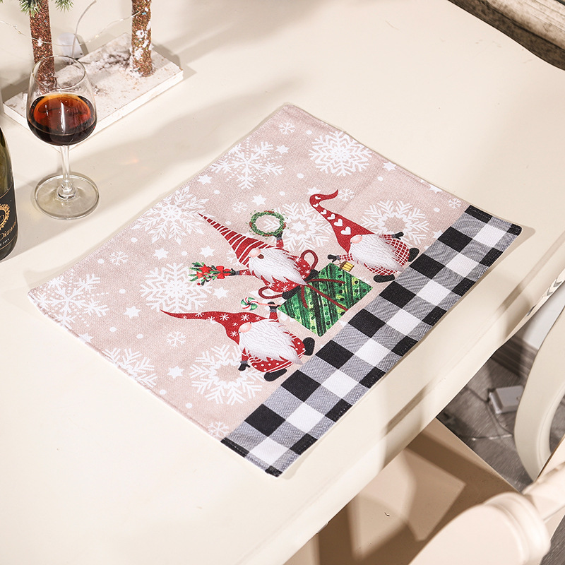 Title 7, Christmas Creative Cute Forest People Table Mat