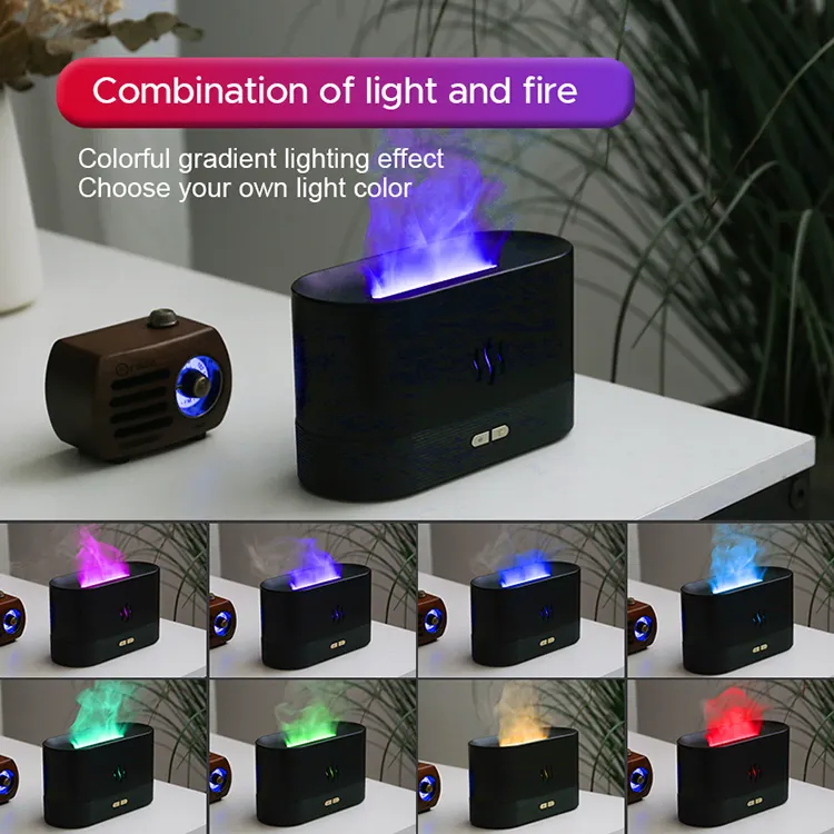Best Selling USB Ultrasonic Flame Humidifier Led