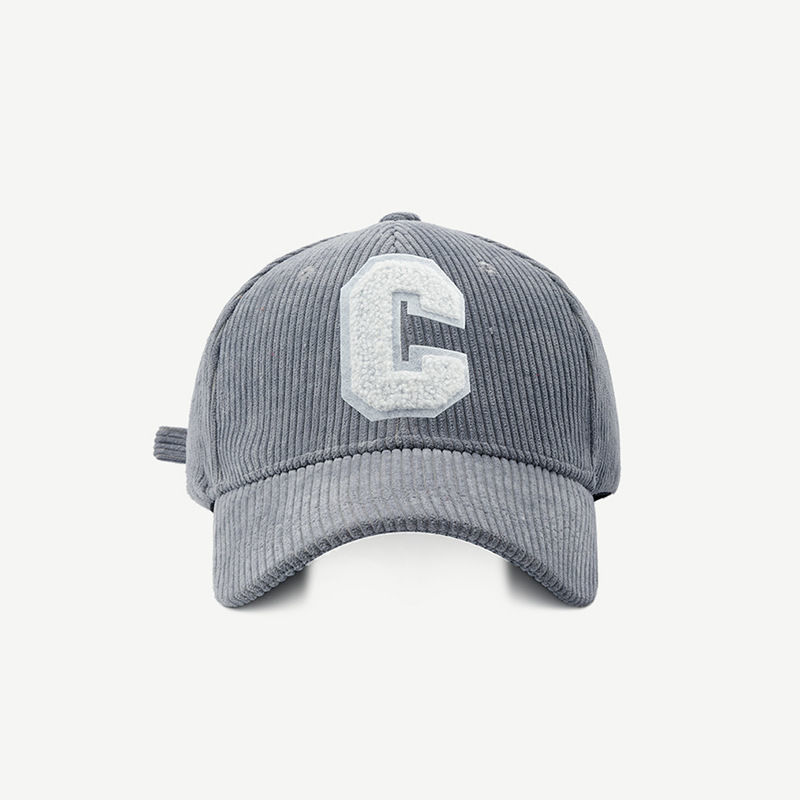 Corduroy Sport C Letter Duck Tongue Hat