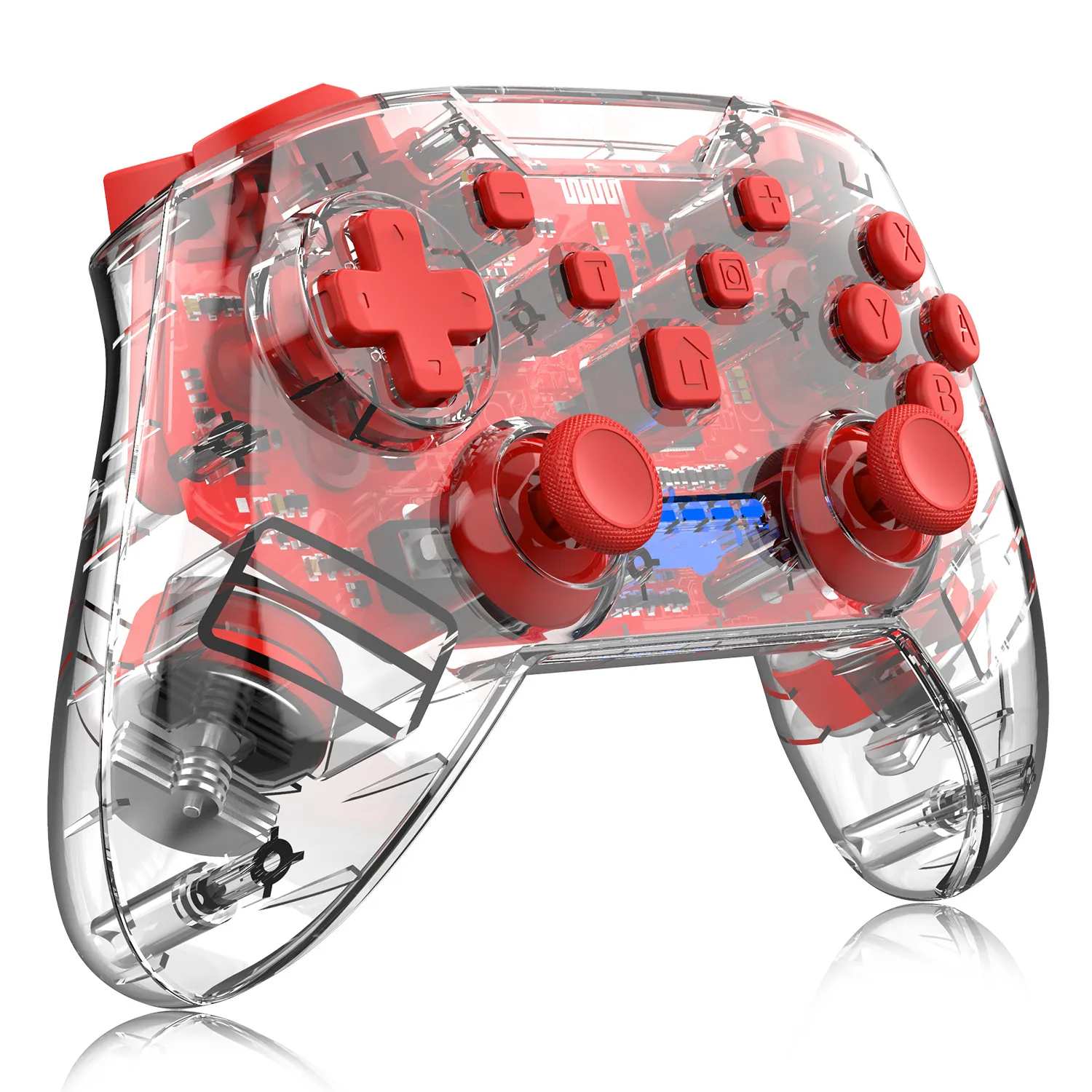 Wireless Wake-up Burst SwitchPRO Bluetooth Transparent Lighted Gamepad – image 6