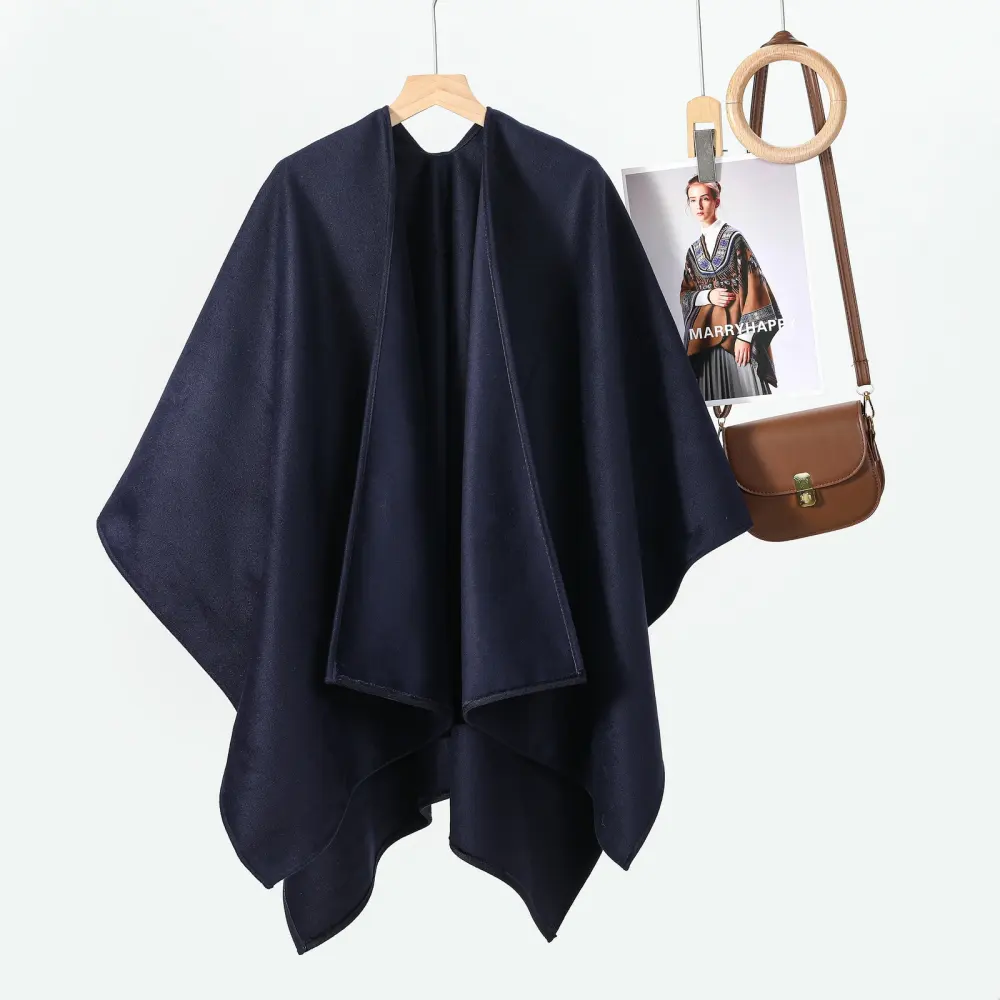 Women's French Elegant Thick Warm Shawl