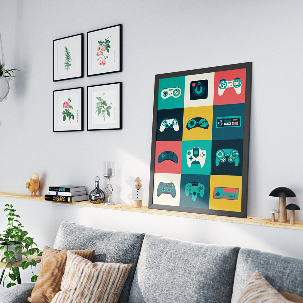 لوحة قماشية ديكور لغرفة المعيشة بتصميم عصري وبسيط