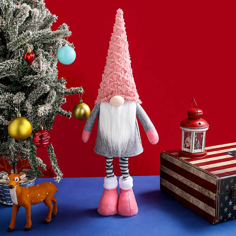 Christmas Decorations Stretch Doll Faceless Old Man