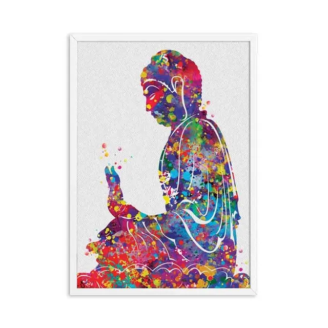 Meditation Canvas Painting Abstract Buddha Home Decor - Shop at LoveMi