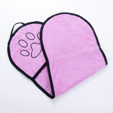 Solid Color Water Towel Dog Cat Pet Bath