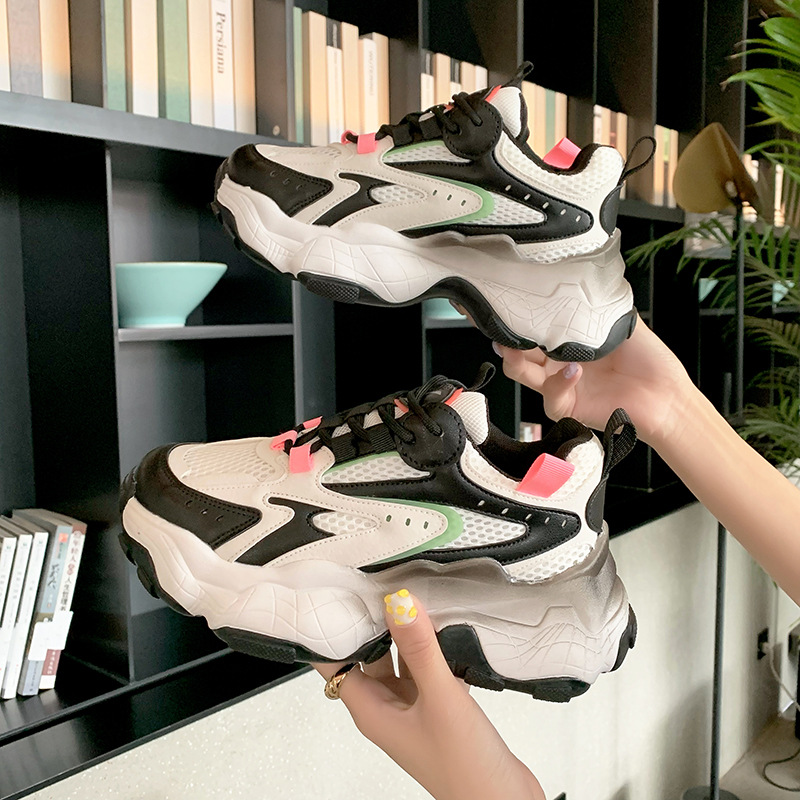 Daddy Shoes Women's Thick-soled Sneakers Net Celebrity Trendy Casual Shoes