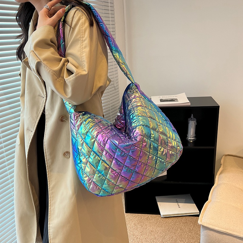 Women's Space Cotton Clothing Simple Casual Shoulder Tote Bag