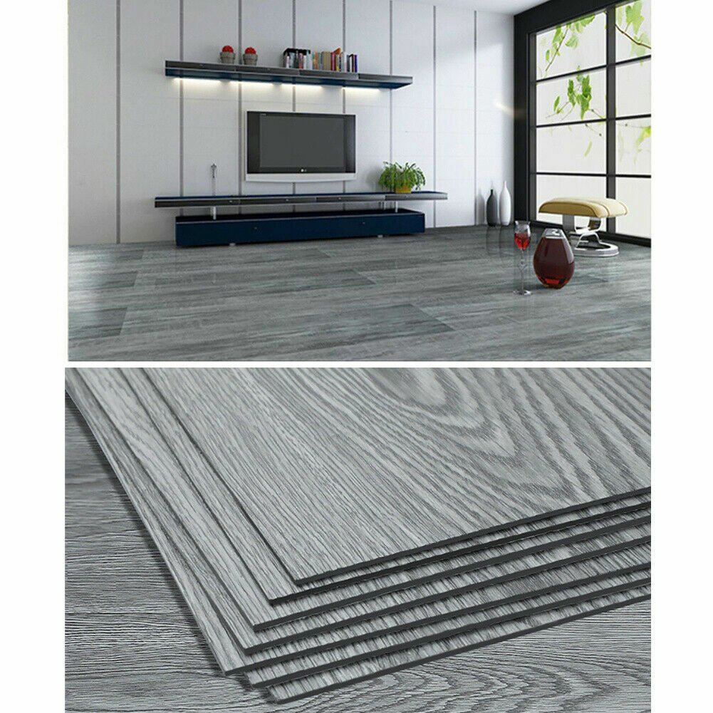 5mA Floor Planks Tiles Self Adhesive Wood Effect Vinyl Flooring Kitchen — image 8