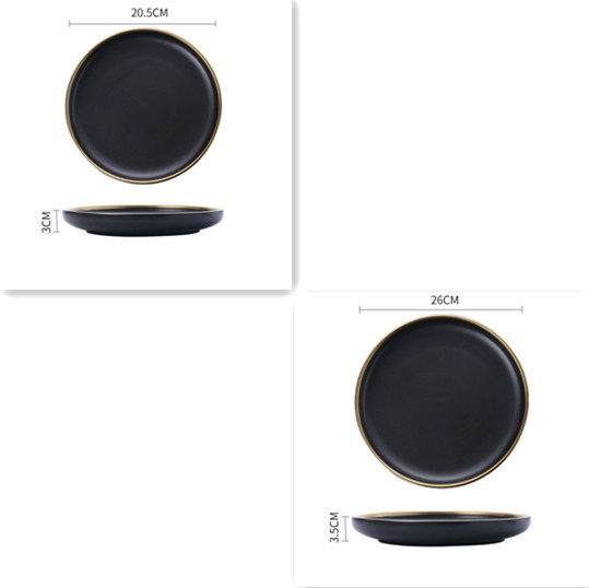 Big Soup Bowl Rice Bowl About Household Ceramic Plate B Set - Shop at LoveMi
