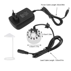 Halloween Christmas Atmosphere Lighting Decoration Supplies 12LED Silver Alloy -door Sensor- Fish Tank Atomizer-16mm British Plug Atomizer Humidifi... - View 1