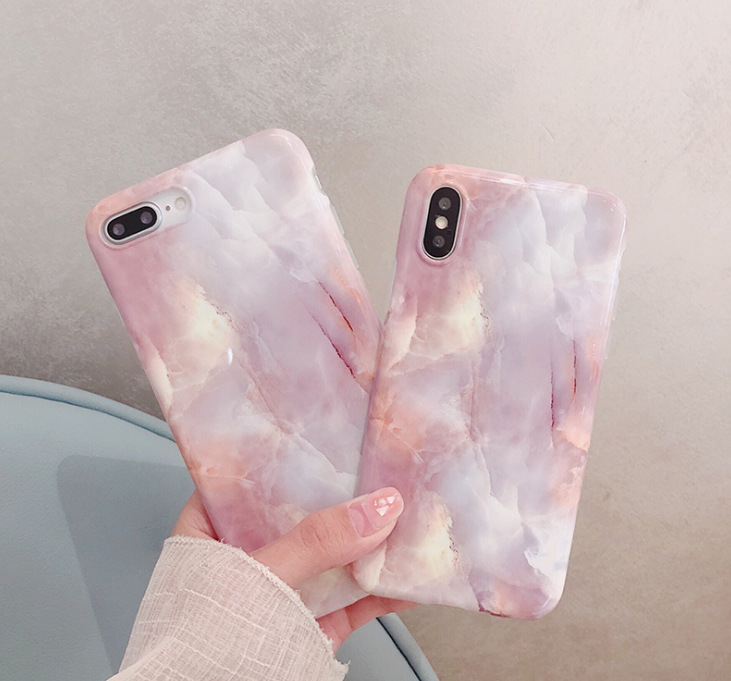 Simple Back Cover Marble Mobile Phone Case - Image 5