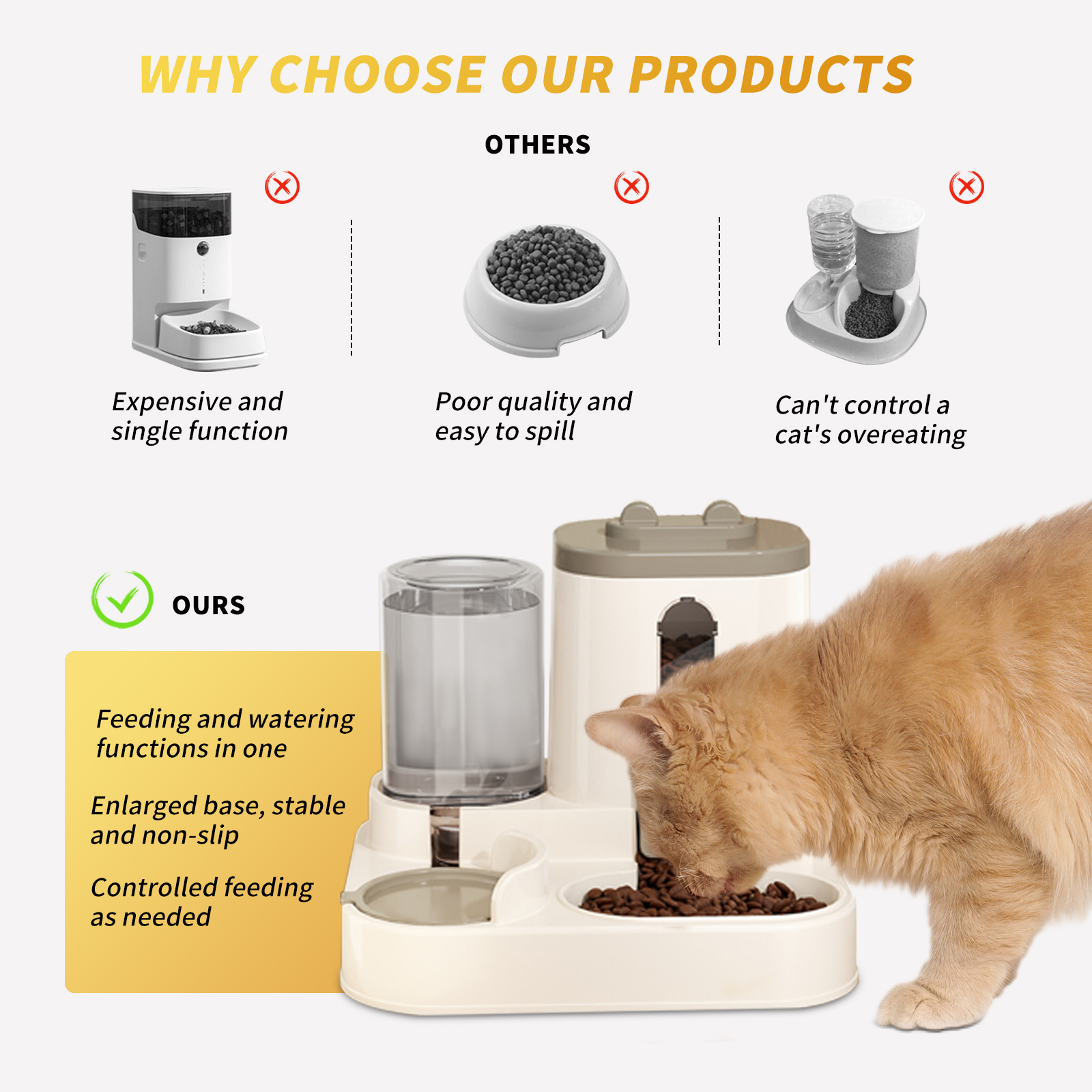 Two-in-One Pet Food Dispenser, Must-Have For Freeing Hands, Ensures Healthy Diet
