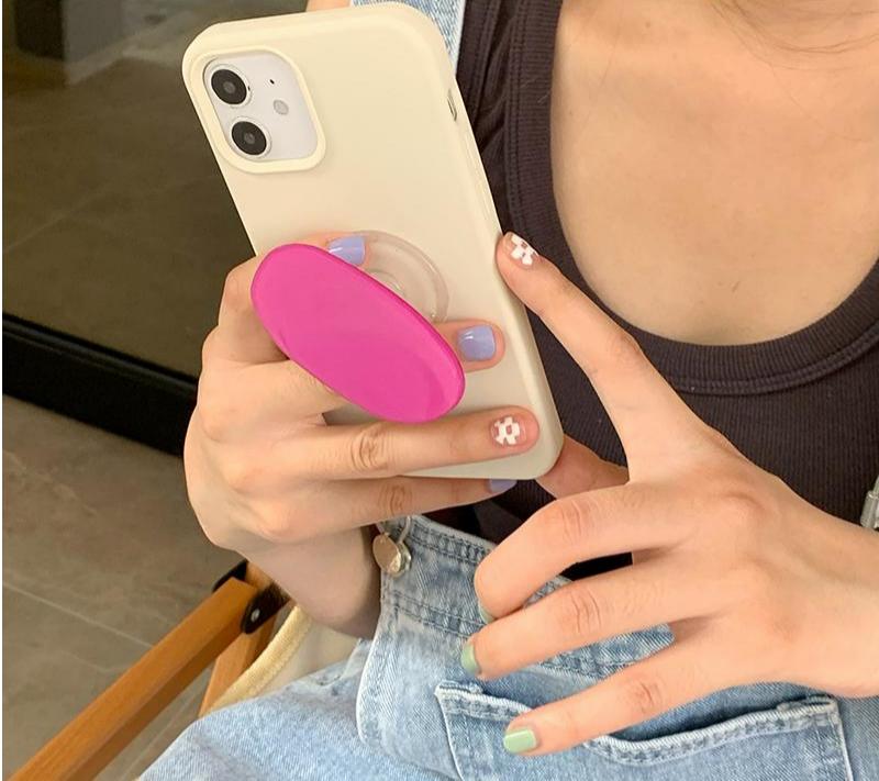 Irregular Checkerboard Telescopic Mobile Phone Holder - Image 2