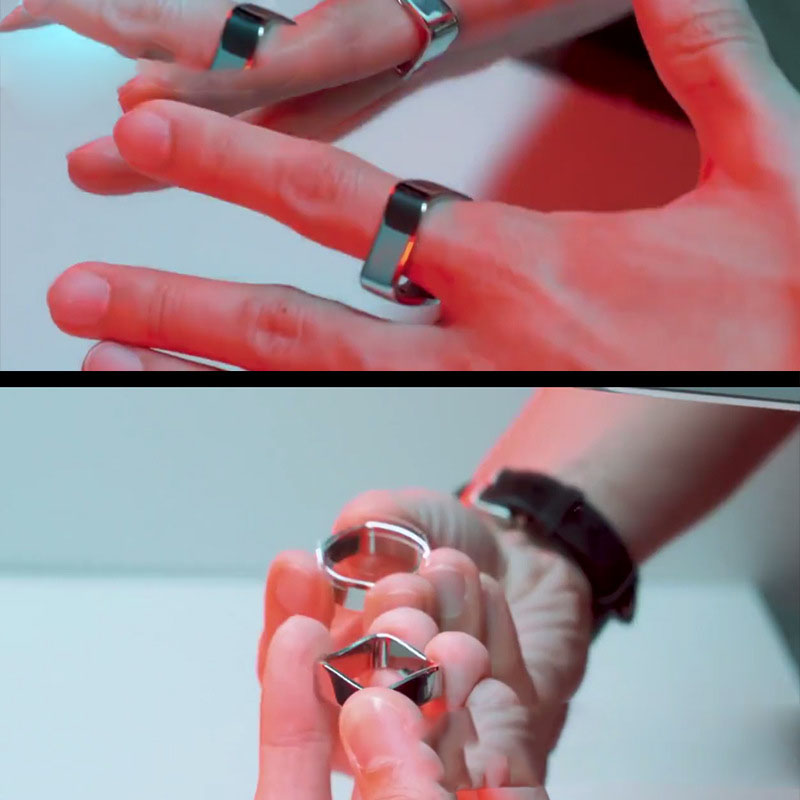 Metal illusion magic ring (silver)