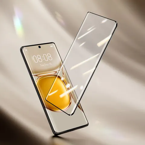 Full Screen Curved Adhesive Tempered Film for P50 Pro