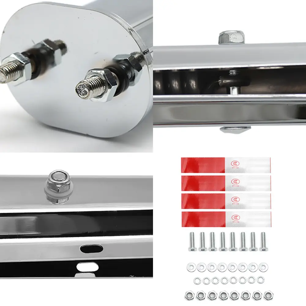 Chrome-plated Slanted Mud Flap Bracket For Semi-trailers