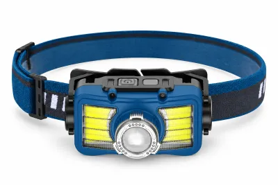 Rechargeable Motion Sensor Zoomable Battery Display 18650 W6100A 320LM LED Headlamp COB 1800mAh Head Torch