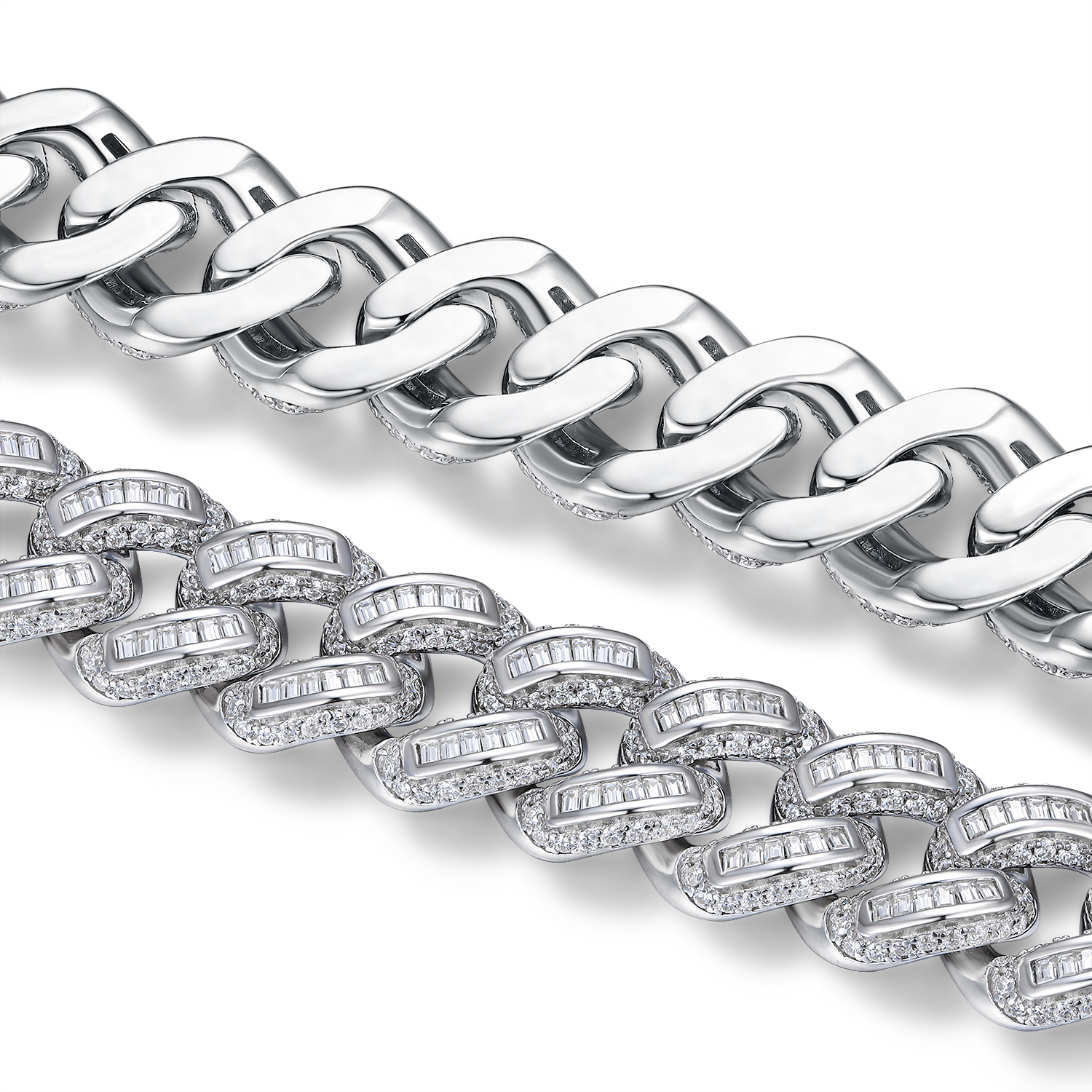 Set With Top-quality Moissanite, This Luxurious And Fashionable Light Luxury Jewelry Silver Bracelet Is Made Of S925 Silver Electroplated With Platinum