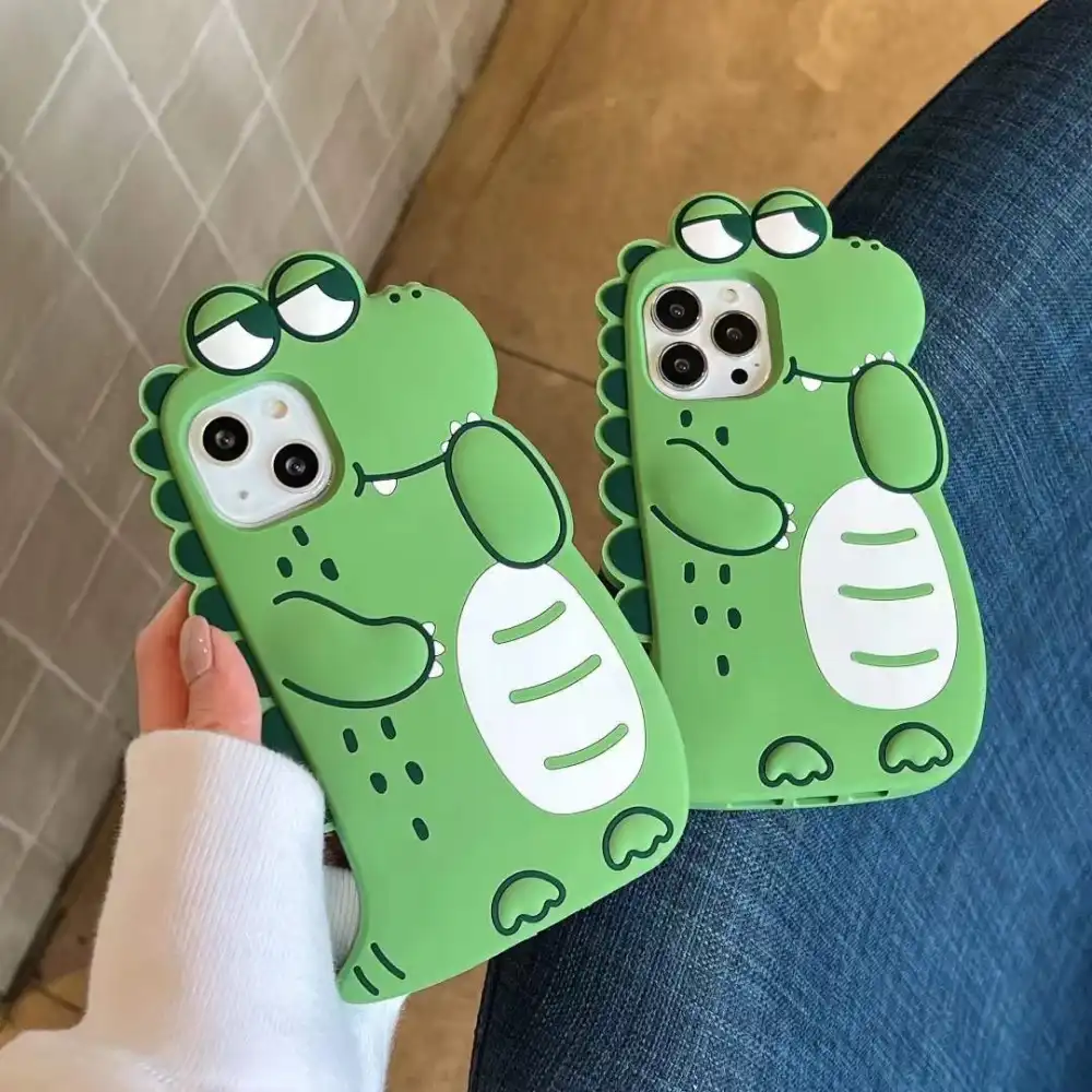 Thickened Anti-fall Applicable Mobile Phone Case Dinosaur Cartoon Silicone