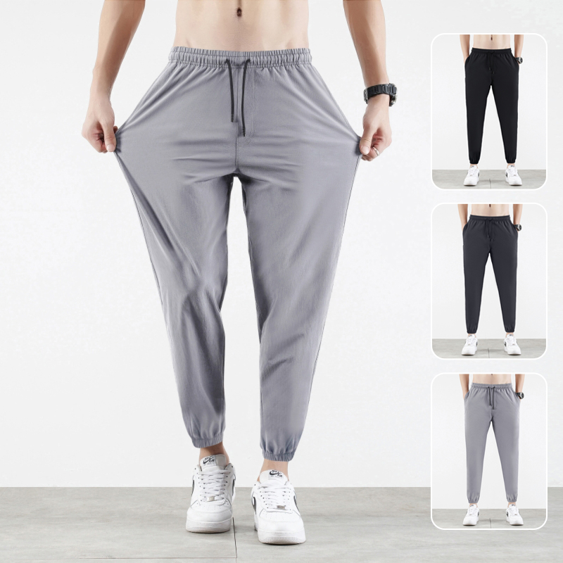 Title 5, Mens Thin Ice Silk Casual Sports Pants offer b...