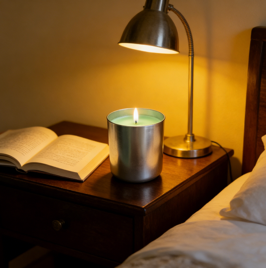 290g Soy Wax Scented Candle, Blended Fragrance Featuring Lemon, Ylang-ylang, And A Musky Woody Note, Perfect For Bath Time And Yoga Sessions